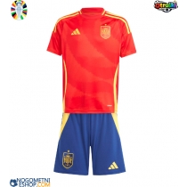 Otroški Nogometni dresi Španija Domači EP 2024 Kratek Rokav (+ Kratke hlače)